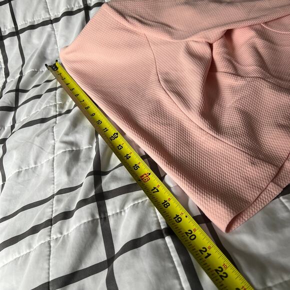 Studio one New York women’s open blazer cardigan pink Sz 12 large shoulder pads - Picture 8 of 8